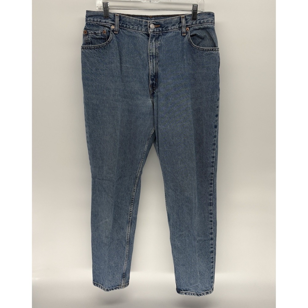 Vintage 90s Levis 550 Jeans Light Wash‎ Relaxed Fit Tapered Leg Women 16 (33X30)